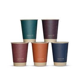 Vegware VDW-FS12 12oz Feel Snug Double Wall Hot Cup, 89-Series