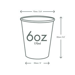 Vegware LV-FS06 6oz Feel Snug Hot Cup, 72-Series alternative