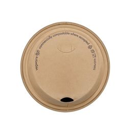 Vegware VLID79P-FS Feel Snug 79-Series Paper Sipping Lid