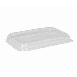 Eco Products WorldView Clear rPET Lid EP-SCRC16LIDLR-UK-EP for 12oz &amp; 16oz Rectangular Containers