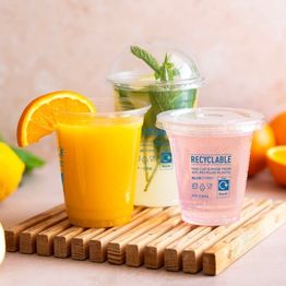 Eco-Products Bluestripe 10oz Rpet Cold Cup, 95-Series alternative