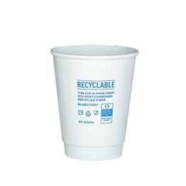 Eco-Products BlueStripe 8oz Double Wall Hot Cup EP-DW08-EP 80-Series