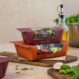 Vegware VWSALAD16-FS Feel Snug Self-Seal Salad Box 16oz alternative