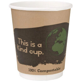 Fiesta Green Compostable Hot Cups Double Wall 227ml / 8oz