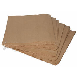 13" x 14" Brown Kraft Paper Bags - 32.5cm x 35cm