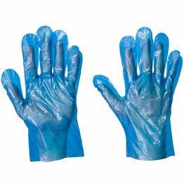 Supertouch Blue Polyethylene General Use Disposable Poly Gloves