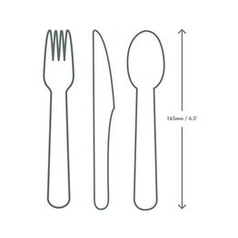 Compostable Wooden Cutlery Pack (Knife, Fork, Napkin &amp; Spoon) alternative