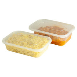 Clearly Premium 500ml Plastic Containers With Lids