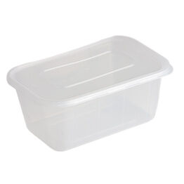 Clearly Premium 1000ml Plastic Containers With Lids