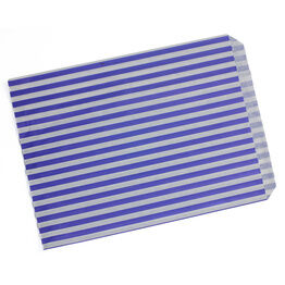 Stonghold Striped Purple Paper Bag 18 x 23 cm (10" X 14")