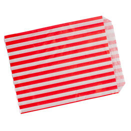Stonghold Striped Red Paper Bag 18 x 23 cm  (7" X 9")
