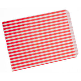 Stonghold Striped Red Paper Bag 24 x 36 cm (10" X 14")