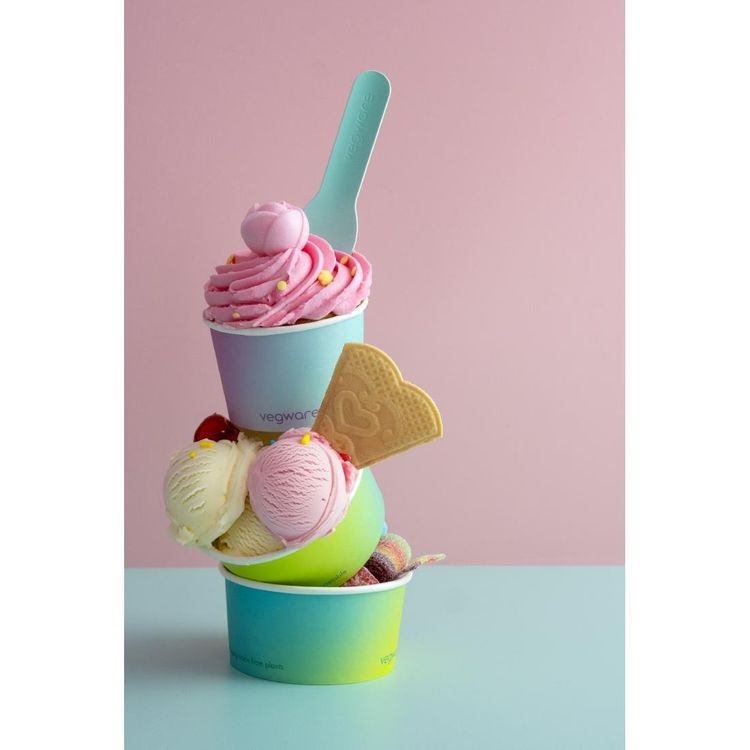 Buy Vegware 531220 Double Scoop Ice Cream Pot Tutti Frutti 6oz