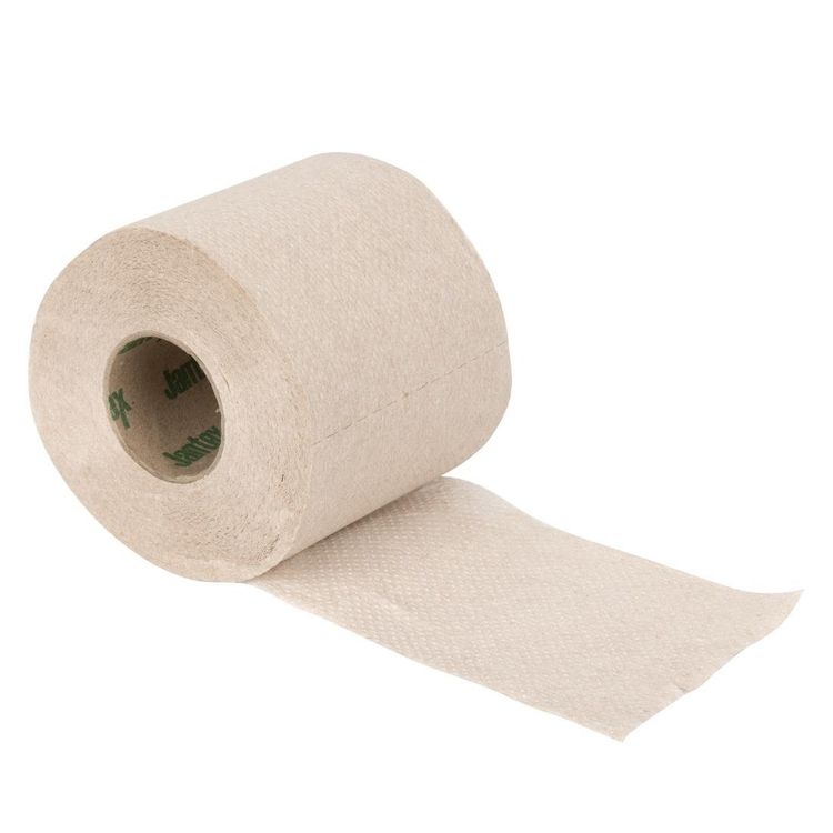 Rouleaux de papier toilette emballés Jantex Green 100 % recyclé 3 plis 260 feuilles (lot de 36)