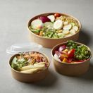 DispoPak PP 500ml &amp; 750ml lids to fit Poke Bowls additional 3