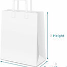 Black Medium Paper Carrier Bags Twist Handle 32cm x 41cm x 12cm additional 2