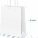 Black Medium Twist Handle Paper Carrier Bags 32cm x 41cm x 12cm additional 2
