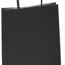 Black Medium Twist Handle Paper Carrier Bags 32cm x 41cm x 12cm additional 1