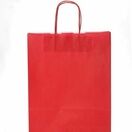Red Medium Paper Carrier Bags Twist Handle 32cm x 41cm x 12cm additional 1
