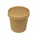 Paper Soup Cup &amp; Lid 8oz Kraft Combi-pack additional 2