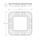Bio Cane Produce Trays Natural 5" x 5" additional 2