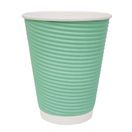 Fiesta Recyclable Coffee Cups Ripple Wall Turquoise 340ml / 12oz additional 1