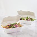 Vegware VA-SH89 Compostable Bagasse Clamshell Hinged Meal Boxes 228mm additional 2
