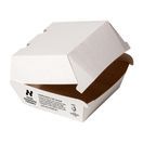Notpla 5" Clamshell Burger Boxes - White additional 1
