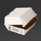 Notpla 5" Clamshell Burger Boxes - White additional 4