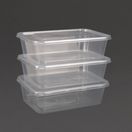 Fiesta Recyclable Plastic Microwavable Containers with Lid Medium 650ml additional 6