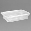 Fiesta Recyclable Plastic Microwavable Containers with Lid Small 500ml additional 1