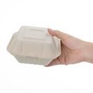 Fiesta Compostable Bagasse Burger Boxes Natural Colour 152mm FC542 additional 3
