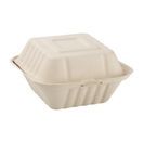 Fiesta Compostable Bagasse Burger Boxes Natural Colour 152mm FC542 additional 2