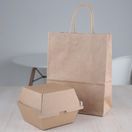 Fiesta Compostable Kraft Burger Boxes Large 112mm additional 5