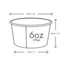 Vegware Double Scoop Ice Cream Pot Tutti Frutti 6oz additional 4