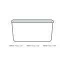 Vegware SBC-34 34oz/1000ml Rectangular Black Food Container additional 3