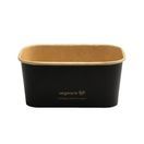 Vegware SBC-34 34oz/1000ml Rectangular Black Food Container additional 1