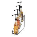 Olympia Syrup Bottle Stand Black Wire - 400x105x320mm additional 2