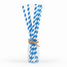 Blue And White Biodegradable 2ply Paper Straws 6mm additional 1