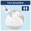 Tork Smart One Mini Toilet Roll Dispenser White additional 2