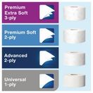 Tork White Mini Jumbo Toilet Roll Dispenser additional 3