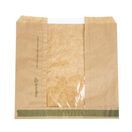 Vegware VNWB8.5 Compostable Kraft Sandwich Bags with NatureFlex Window Small additional 1