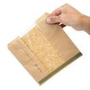Vegware VNWB8.5 Compostable Kraft Sandwich Bags with NatureFlex Window Small additional 5