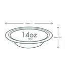 Vegware L044 14oz Bagasse Bowl additional 3