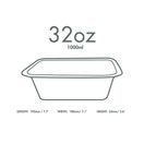 Vegware 32oz/1000ml Gourmet Base (Fits Lid 4) - V4-GB32 additional 3