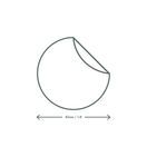 Vegware 45mm Round Compostable Sticker - VRST45 additional 4