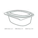 Vegware 48oz PLA Hinged Deli Container - VHD-48 additional 3