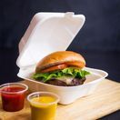 Vegware B005 5in Bagasse Burger Box additional 2