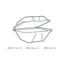 Vegware 7 X 7in Bagasse Clamshell - VW-BP7 additional 3