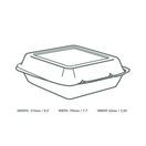 Vegware VB08-SR 8in Square Source-Reduced Bagasse additional 5